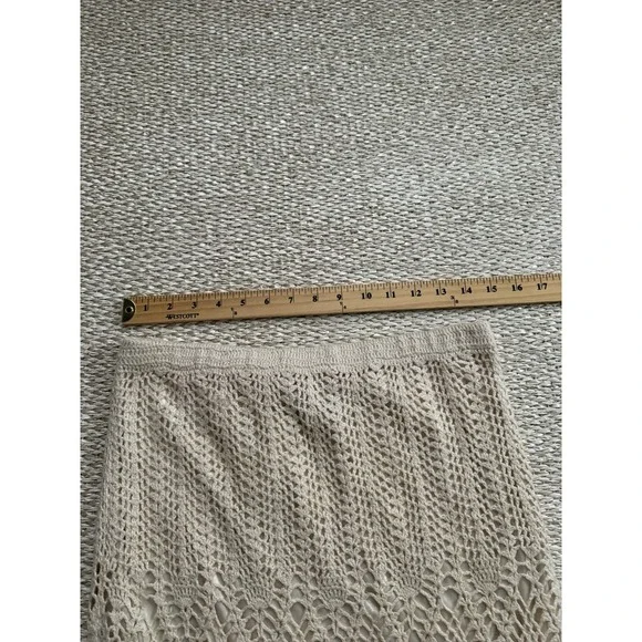 vintage crochet Midi Women's Skirt. Boho Hippie Lace Indie Festival Western M - Picture 6 of 8